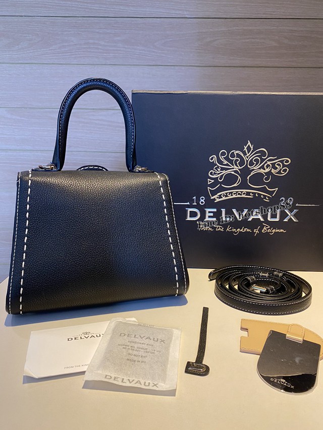 Delvaux專櫃經典款brillant手提包 德爾沃togo皮手縫蠟線小號女包 bxs1053